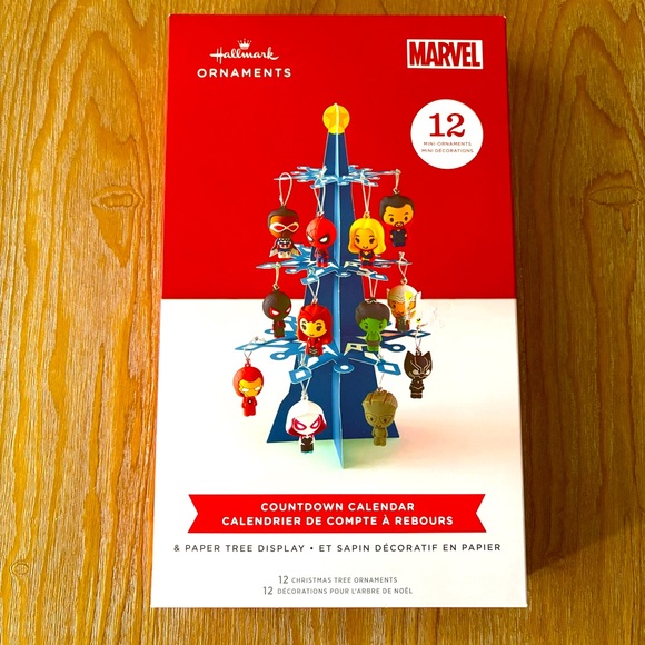 Hallmark Marvel NIB Ornament Countdown Calendar Tree Set - Picture 3 of 5